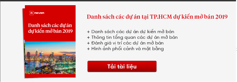 danh sach cac du an mo ban 2019